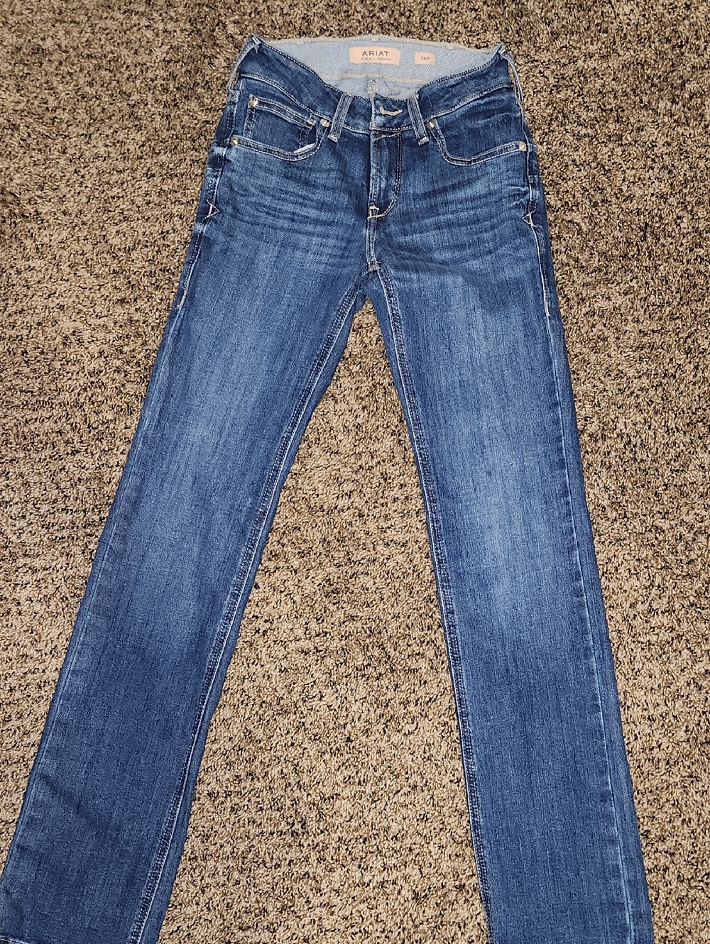 Ariat Women's Medium Blue Perfect Rise Straight Jeans